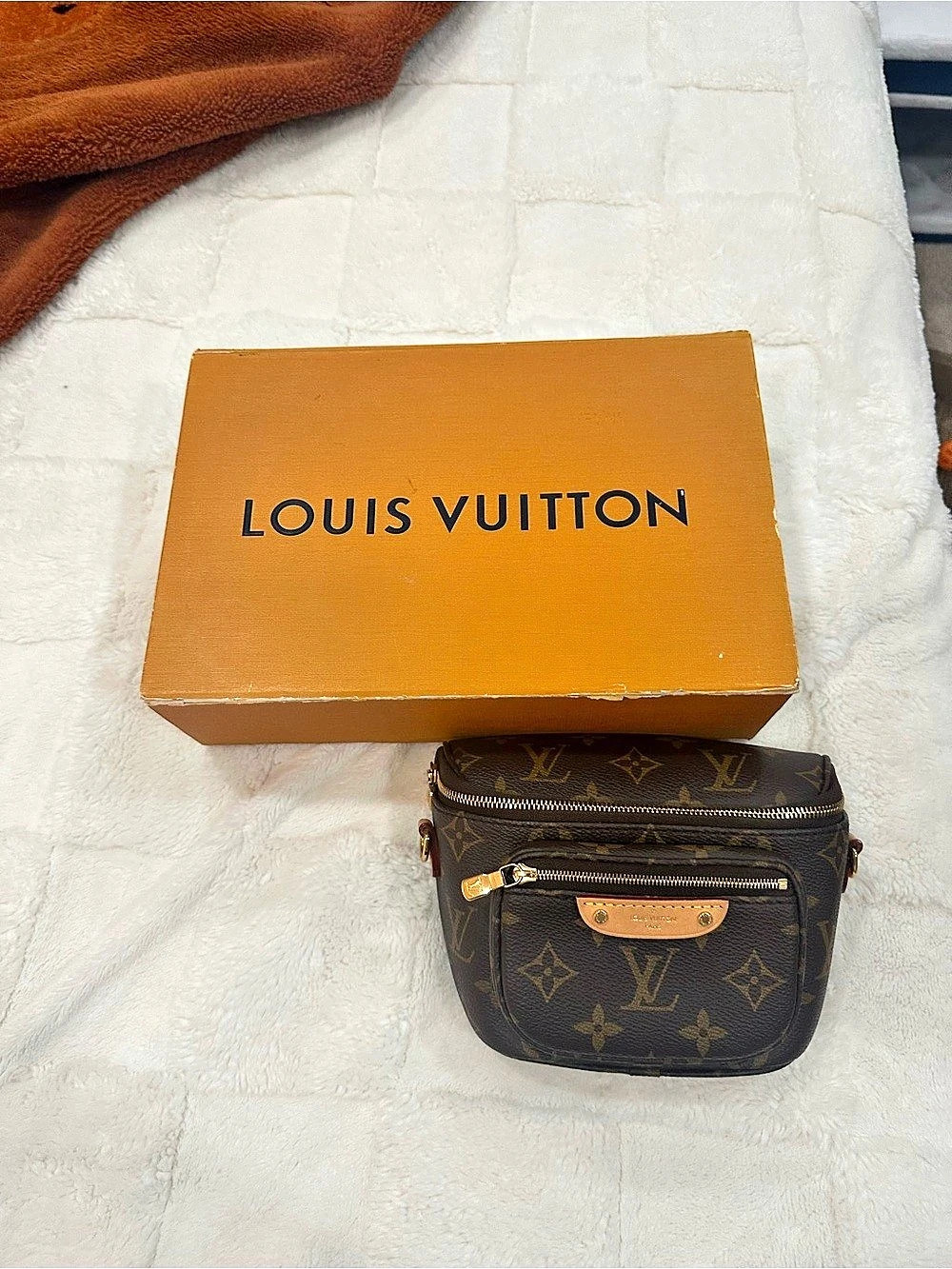 Louis Vuitton Monogram Crossbody Bag in Brown